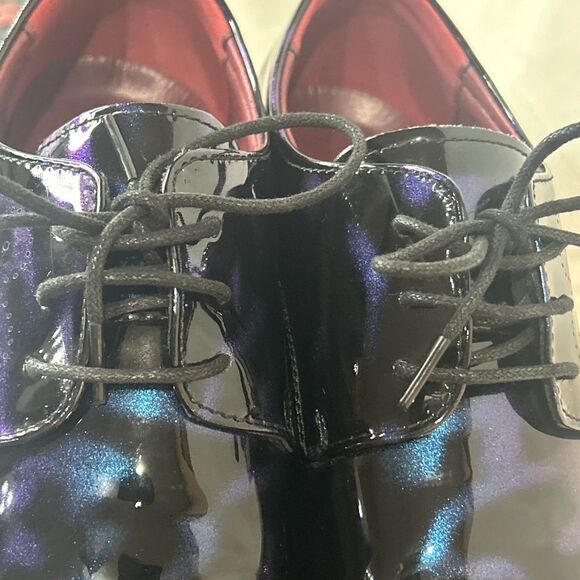 Men Patent Leather Lace Up Oxford Pointed Toe Dress Business Fashion Shoes main image 6